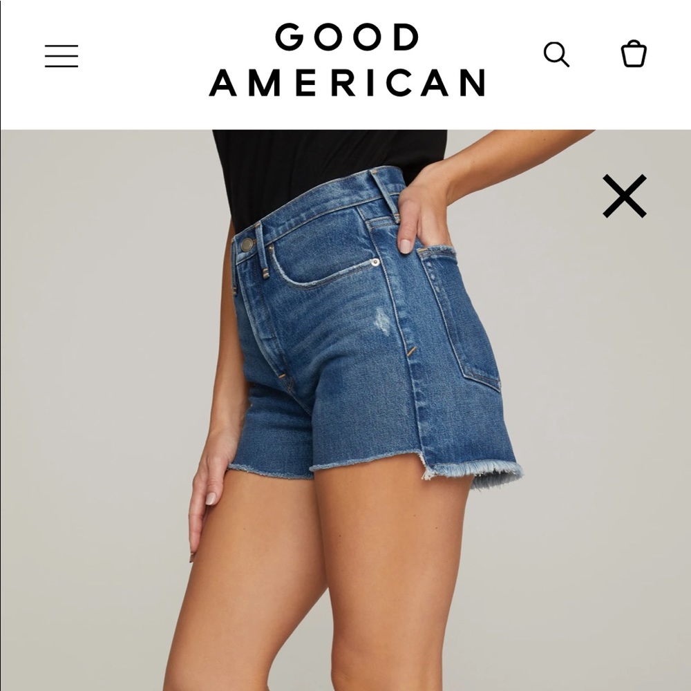 Good American 90s Jean Shorts